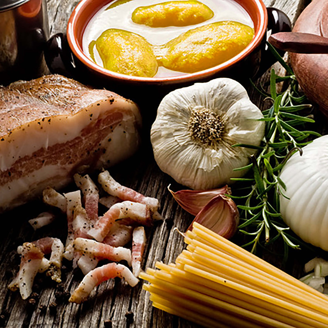 Spaghetti all´Amatriciana – gelbe Tomaten Rezept