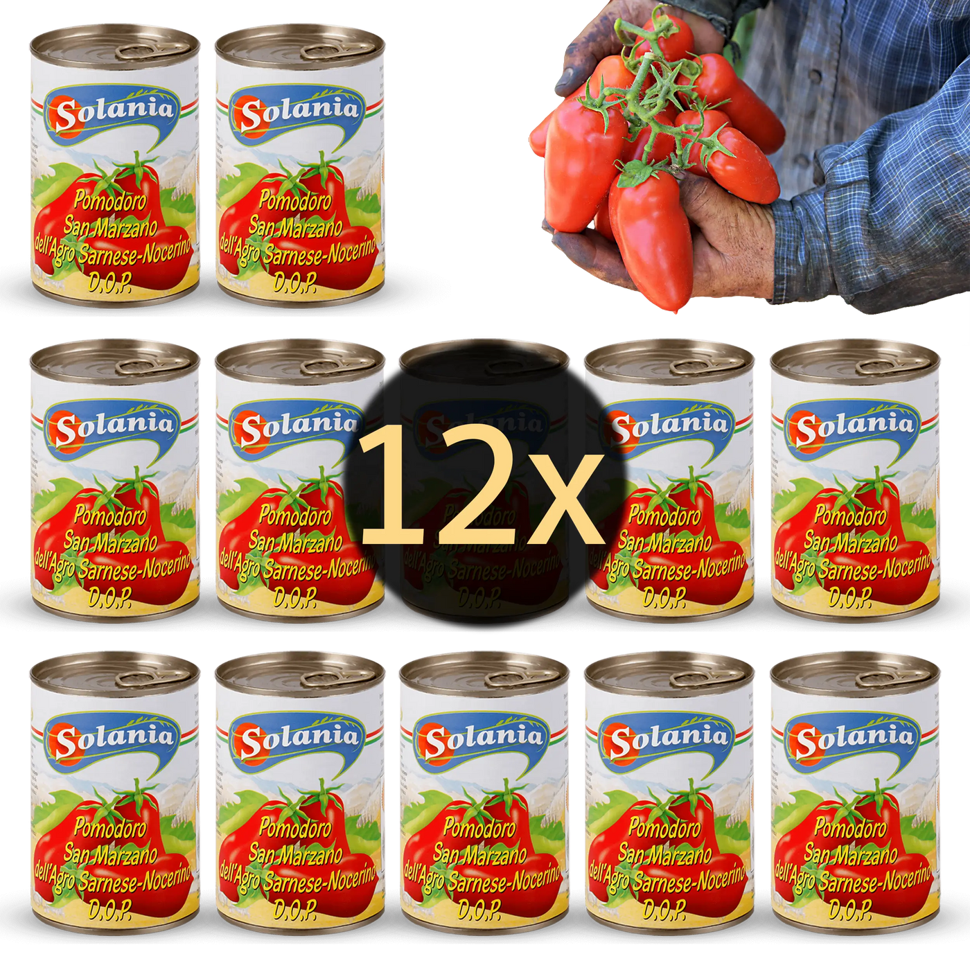 SOLANIA SAN MARZANO TOMATE DOP DOSE - JE 400G