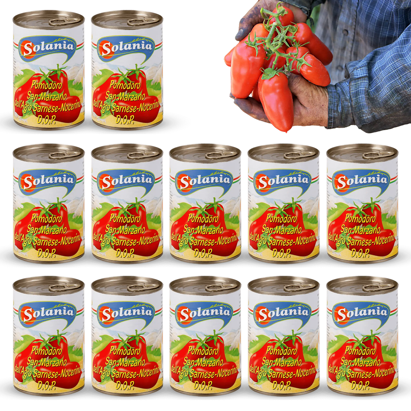 SOLANIA SAN MARZANO TOMATE DOP DOSE - JE 400G