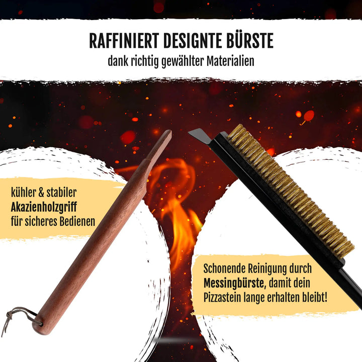 Delicret Black Line Ofenbürste 53 cm – Kompakt & kraftvoll reinigen