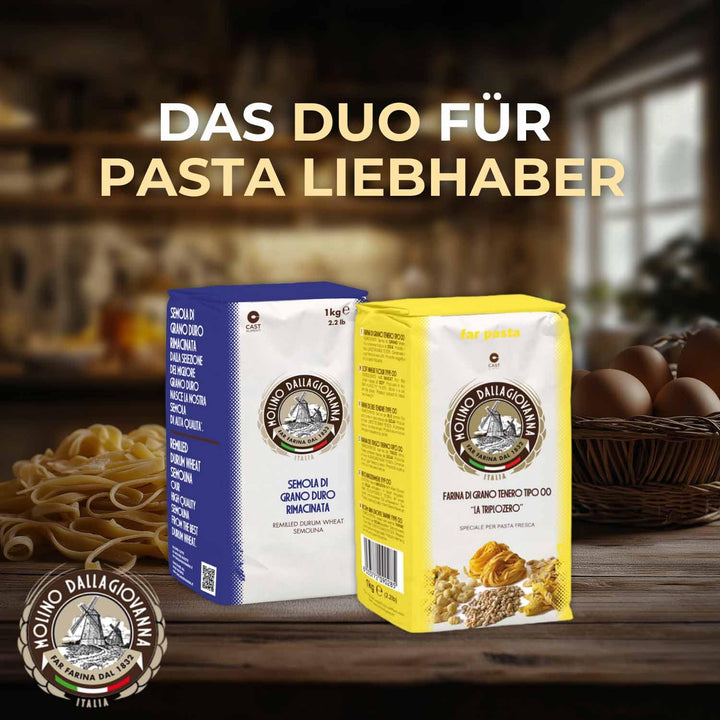 Pastamehl Set Typ 00 & Semola | Molino Dallagiovanna