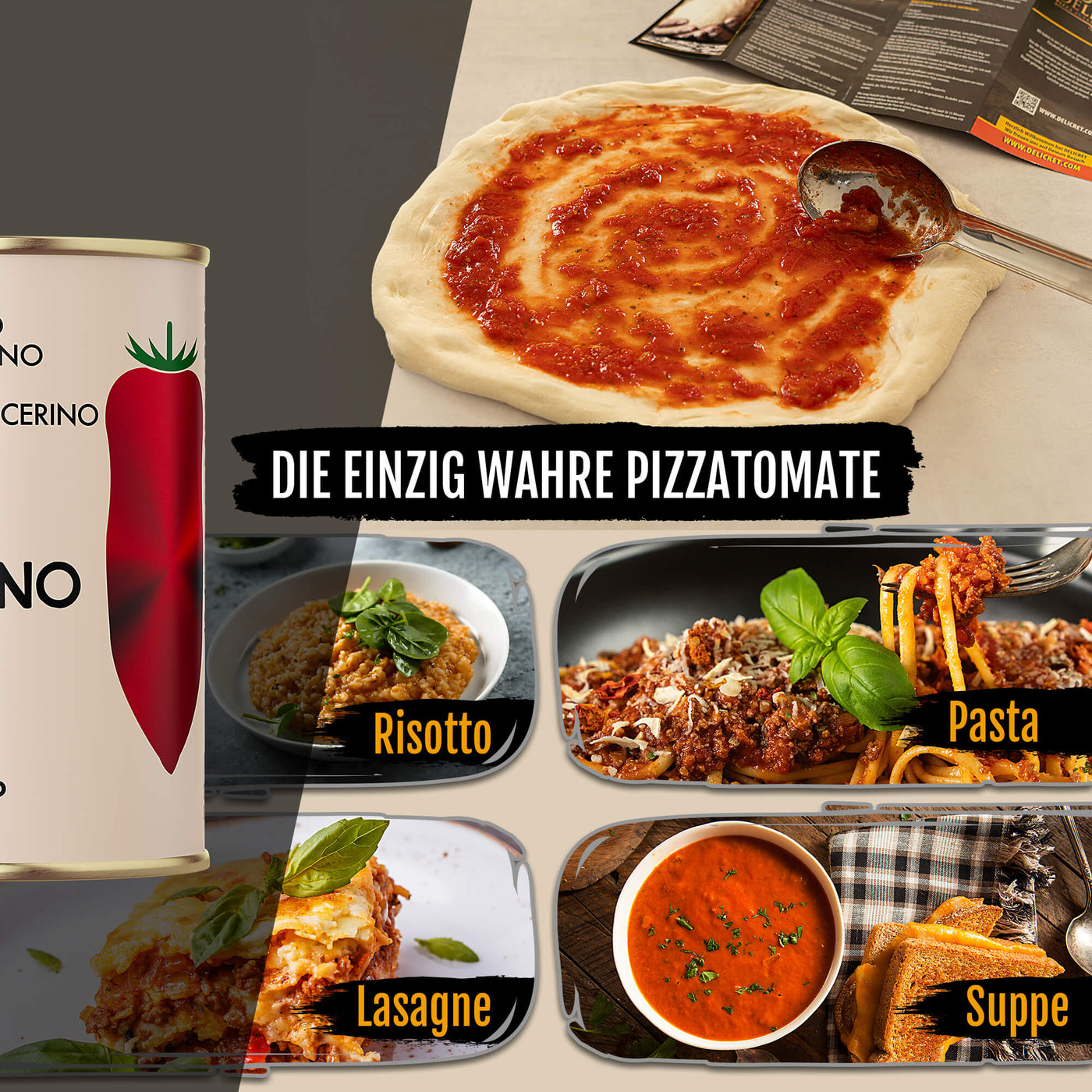 NOLANO - 24x 400g San Marzano Tomaten Dose D.O.P