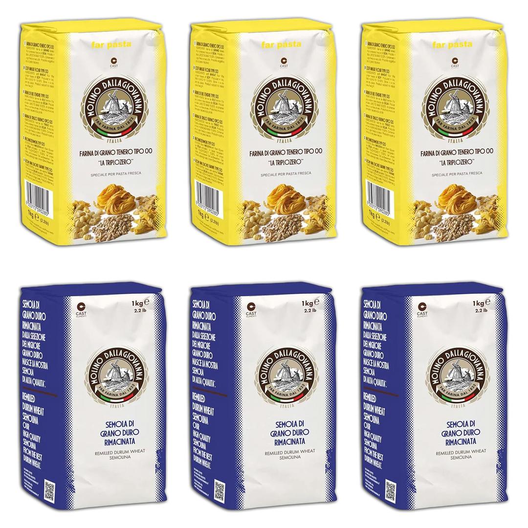 Pastamehl Set Typ 00 & Semola | Molino Dallagiovanna