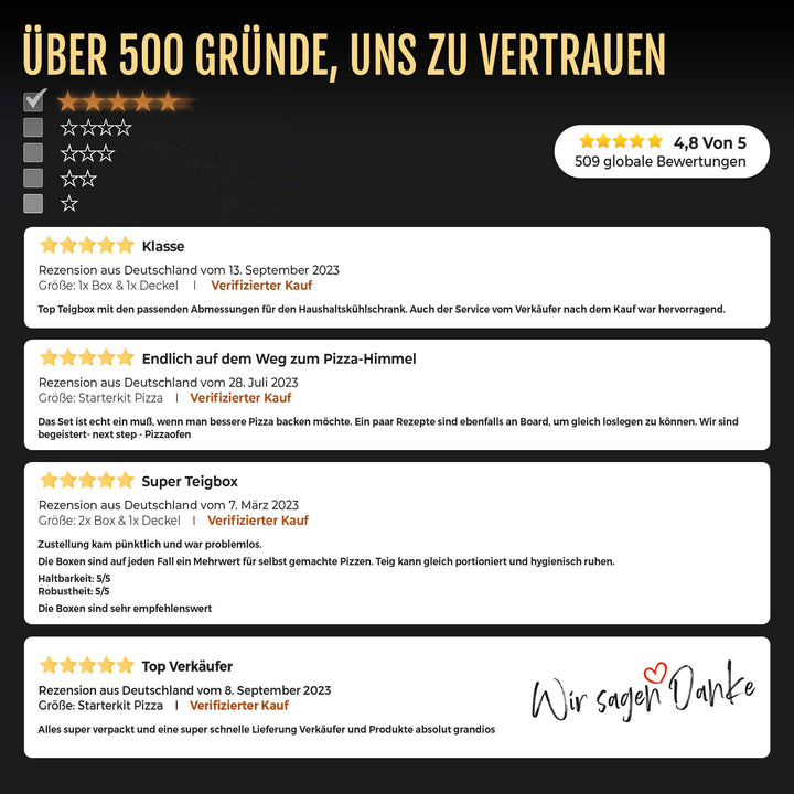 DELICRET | Pizzaballenbox - 1x Deckel & 1x Box (40x30x10cm)