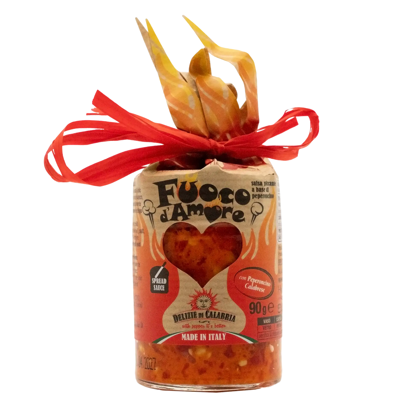 kalabrisches Feuer der Liebe - extra scharf - vegetarisch - 90g - Delizie di Calabria