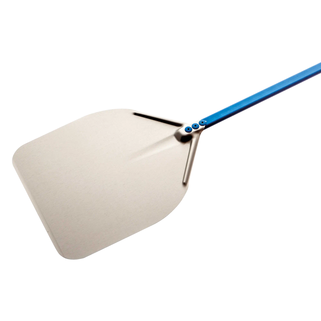 Gi Metal - Azzurra Pizzaschieber | Ø 30 cm | Stiel 60 cm | eckig