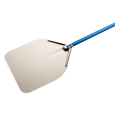 Gi Metal - Azzurra Pizzaschieber | Ø 30 cm | Stiel 60 cm | eckig