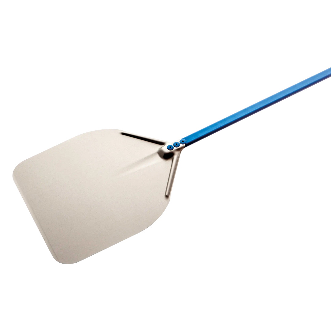 Gi Metal - Azzurra Pizzaschieber | Ø 33 cm | Stiel 60 cm | eckig