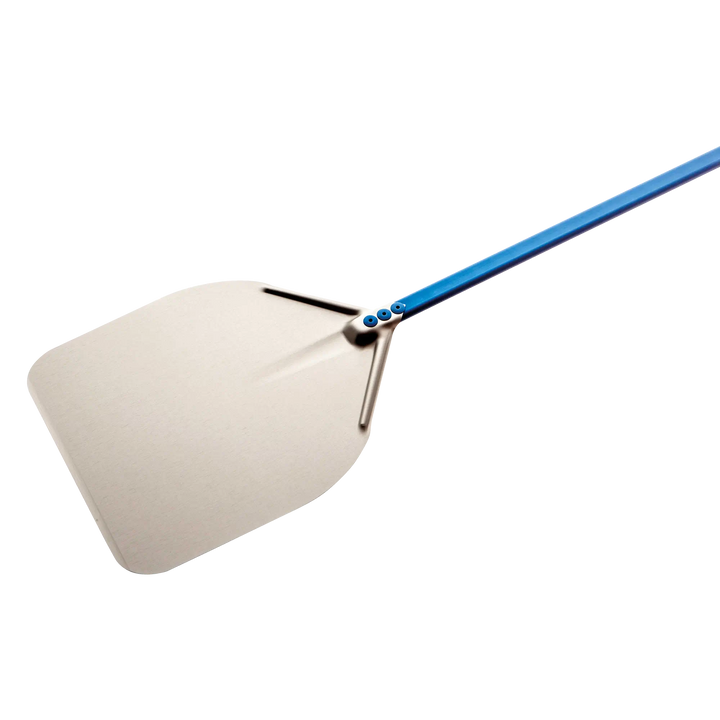 Gi Metal - Azzurra Pizzaschieber | Ø 33 cm | Stiel 60 cm | eckig