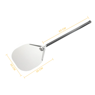 Gi Metal - Pizzaschieber Amica | Ø 32 cm | Stiel 60 cm