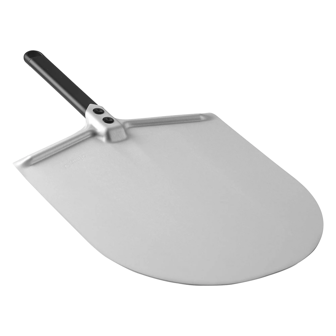 Gi Metal  - Pizzaschieber Amica Classica 33cm Alu schwarz - kurzer Griff