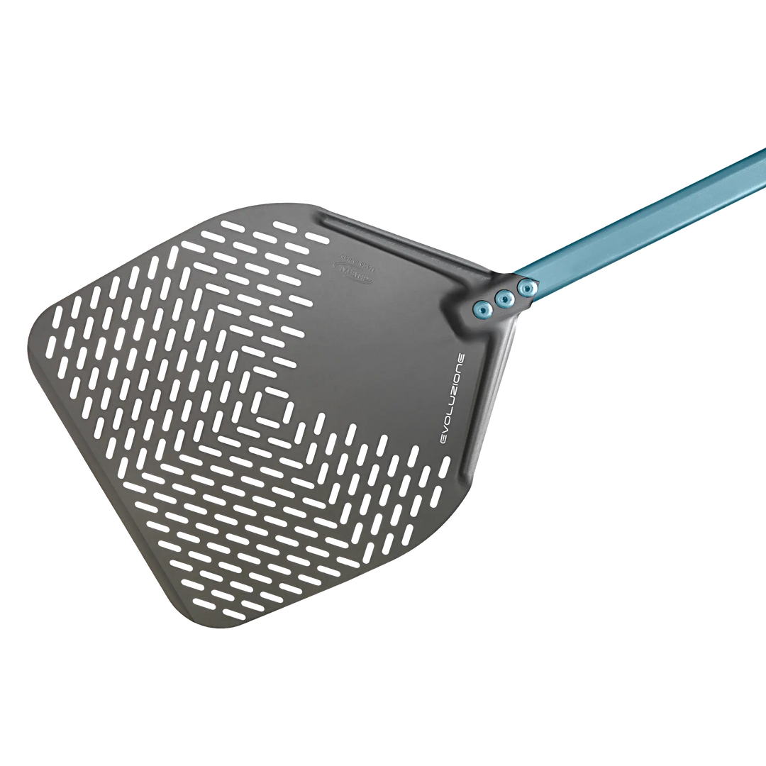 Gi Metal - Evolution SHA -  Pizzaschieber | Ø 33 cm | Stiel 60 cm | eckig