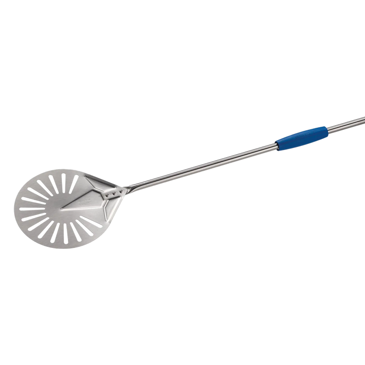 Gi Metal - Pizzawender perforiert Ø 17 cm & 75cm Stiel "turning peel" - Azzurra