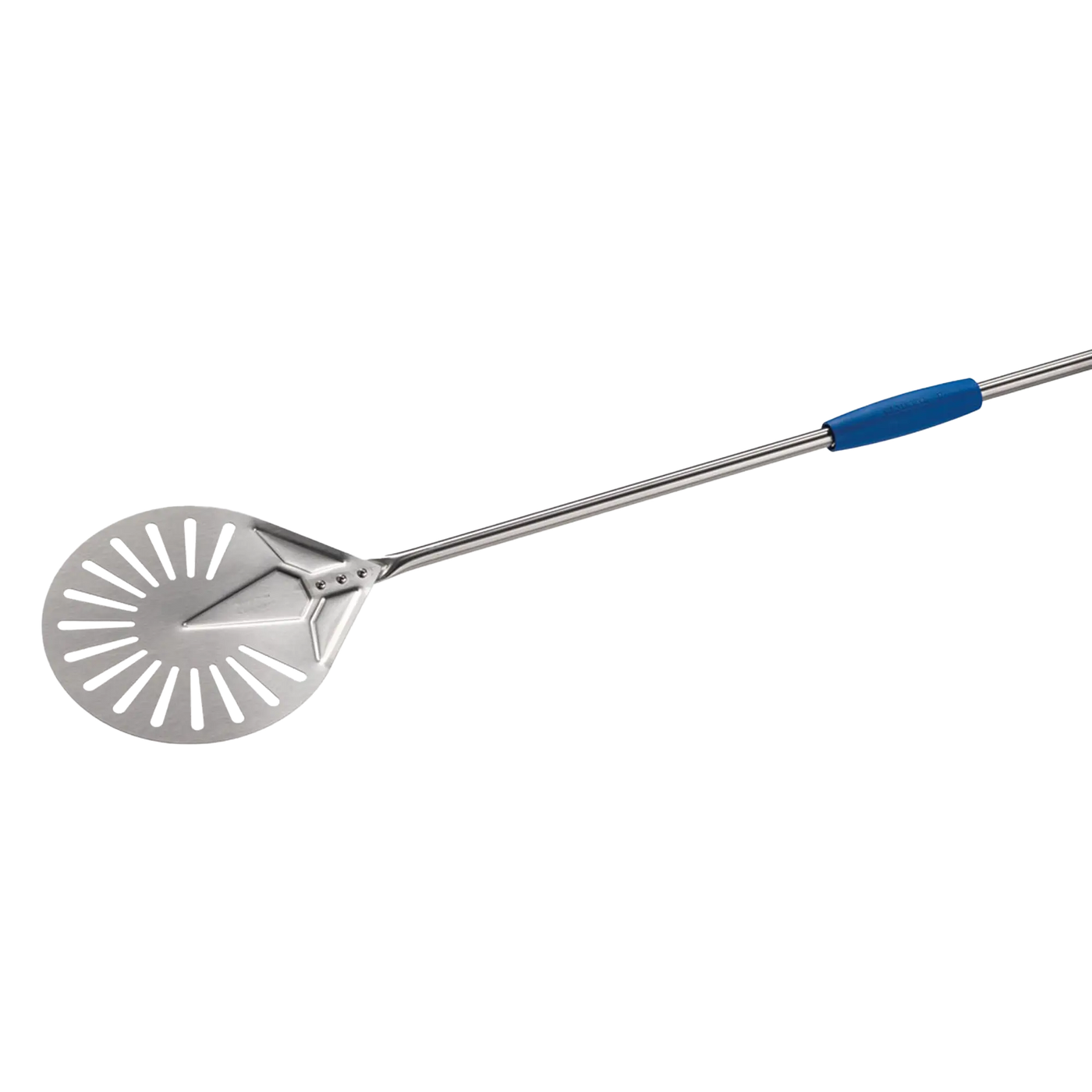 Gi Metal - Pizzawender perforiert Ø 17 cm & 75cm Stiel "turning peel" - Azzurra