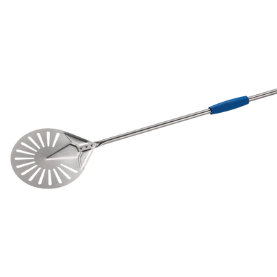 Gi Metal - Pizzawender perforiert Ø 17 cm & 75cm Stiel "turning peel" - Azzurra