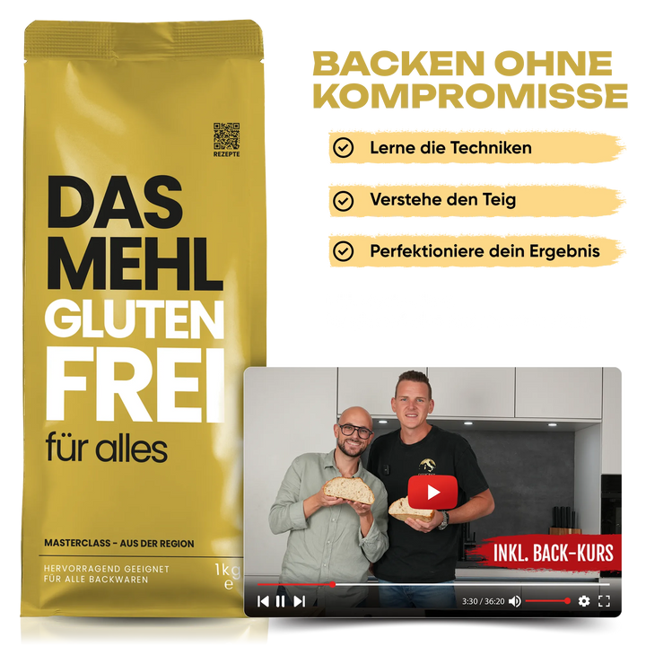 DAS MEHL | Glutenfrei | 100 % ohne Gluten, Enzyme & Zusätze