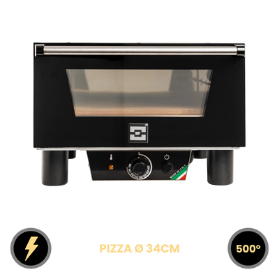EFFEUNO N3 Elektro Pizzaofen mit Biscotto-Pizzastein: Ideal für Kleine Küchen und Gelegentliches Backen
