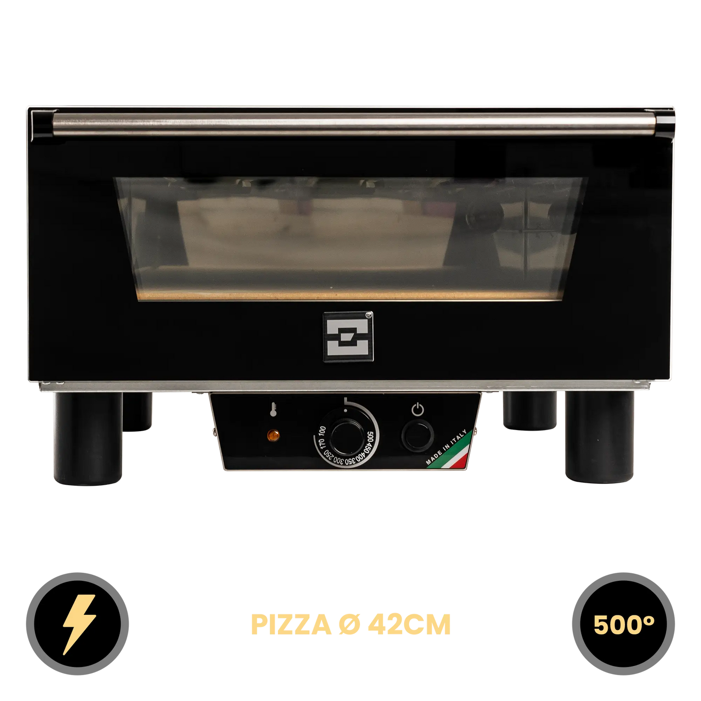 EFFEUNO N4 Elektro Pizzaofen mit Biscotto-Pizzastein: Mehr Platz und Leistung für Begeisterte Pizzabäcker