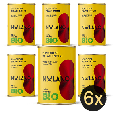 NOLANO - BIO - Ganze geschälte Tomaten in Tomatensaft - 400g Dose