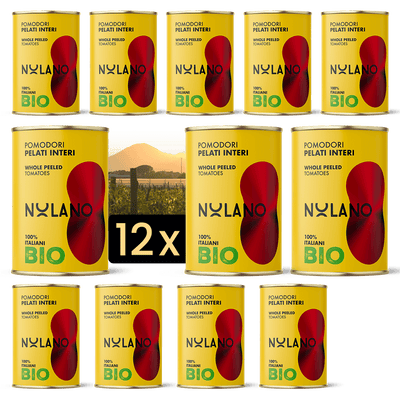 NOLANO - BIO - Ganze geschälte Tomaten in Tomatensaft - 400g Dose