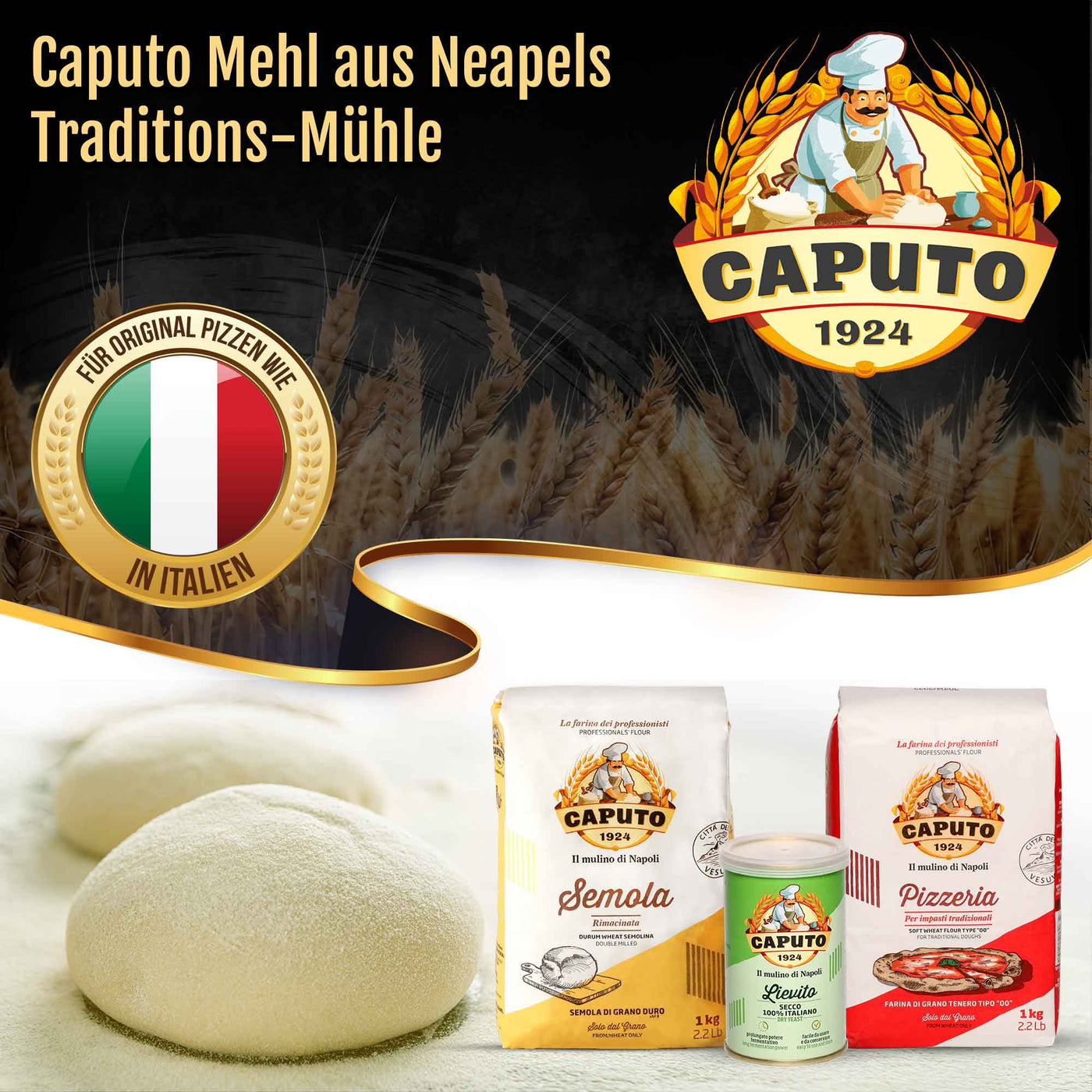 Caputo Cuoco- 1kg - für Teige mit langen Gehzeiten >24H