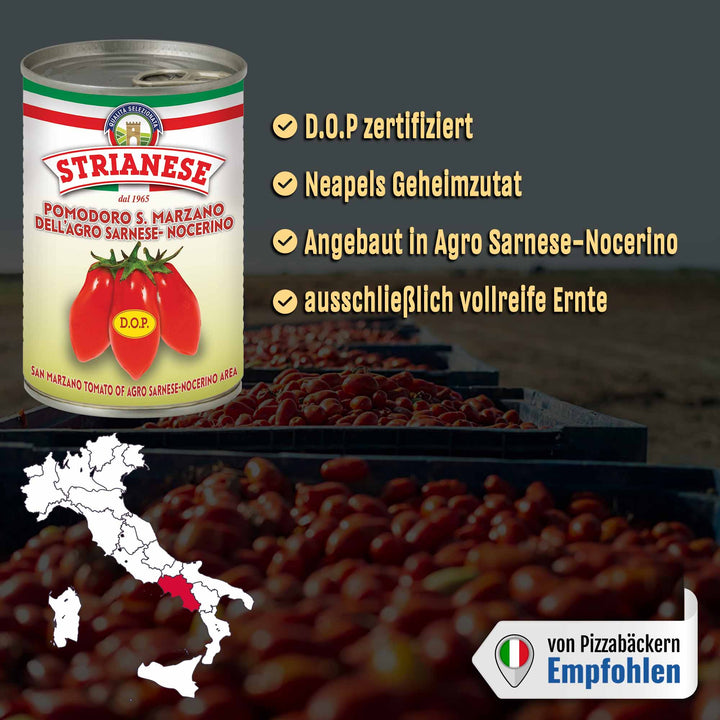 STRIANESE - SAN MARZANO TOMATE DOP DOSE - JE 400G