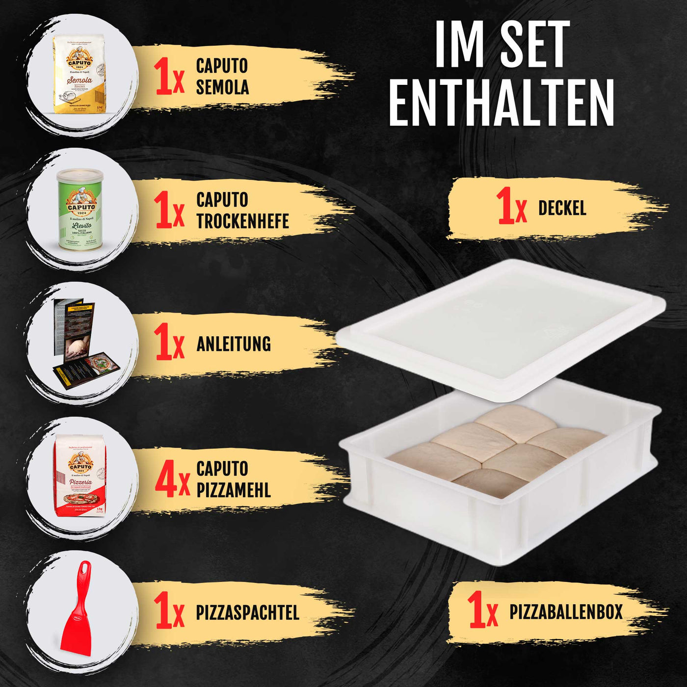 DELICRET - Pizza Starter Kit mit Original Zutaten aus der Pizzaheimat