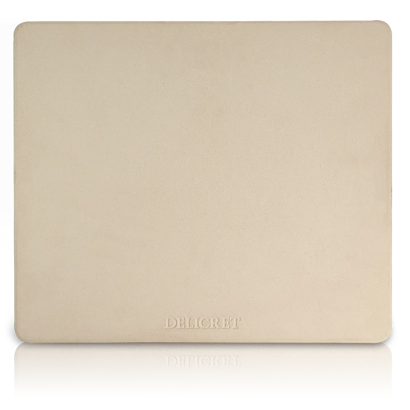 DELICRET - Pizzastein extra Groß 33x38cm – passend in jeden Haushaltsbackofen