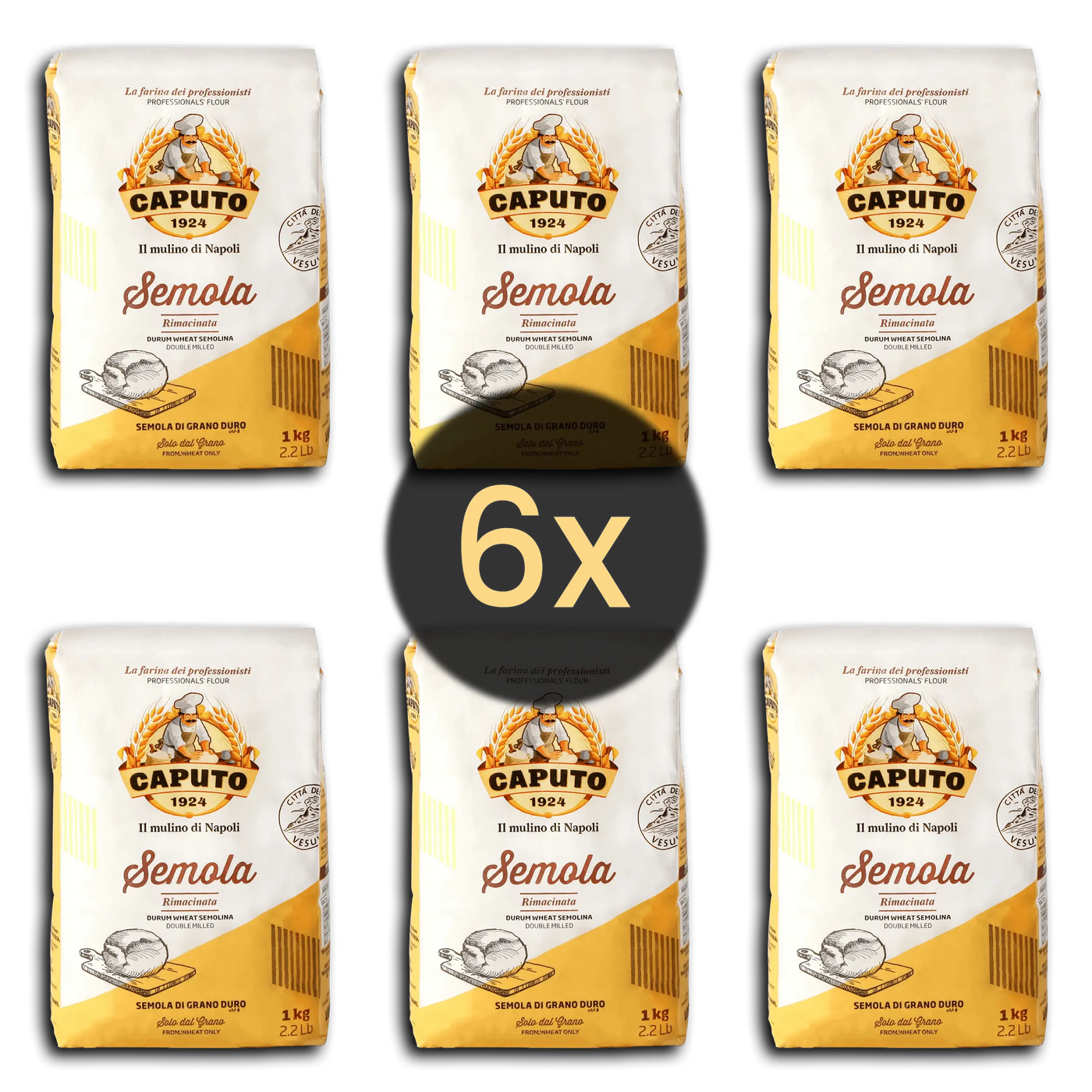 Caputo Semola - Hartweizengrieß - Vorteilspaket 3x1kg | Selezione E.U - Foto 10