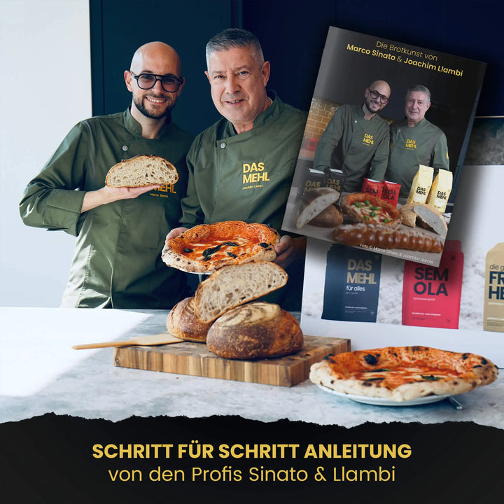 DAS MEHL | 5x 1kg Weizenmehl Tipo 0 / Type 550-13% Protein/Eiweiß + 1x 1kg SEMOLA