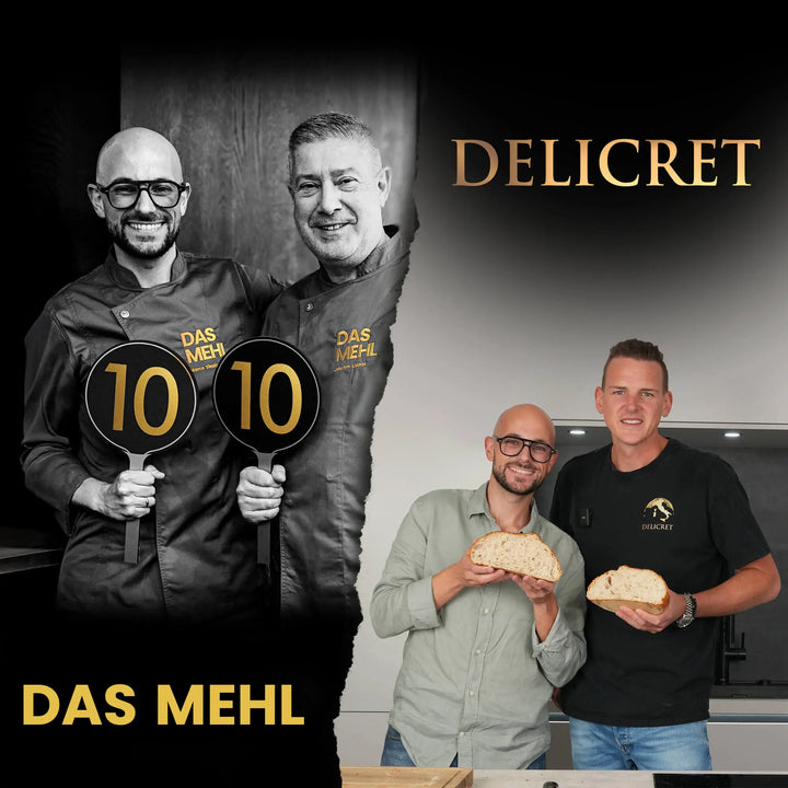 DAS MEHL | 5x 1kg Weizenmehl Tipo 0 / Type 550-13% Protein/Eiweiß + 1x 1kg SEMOLA