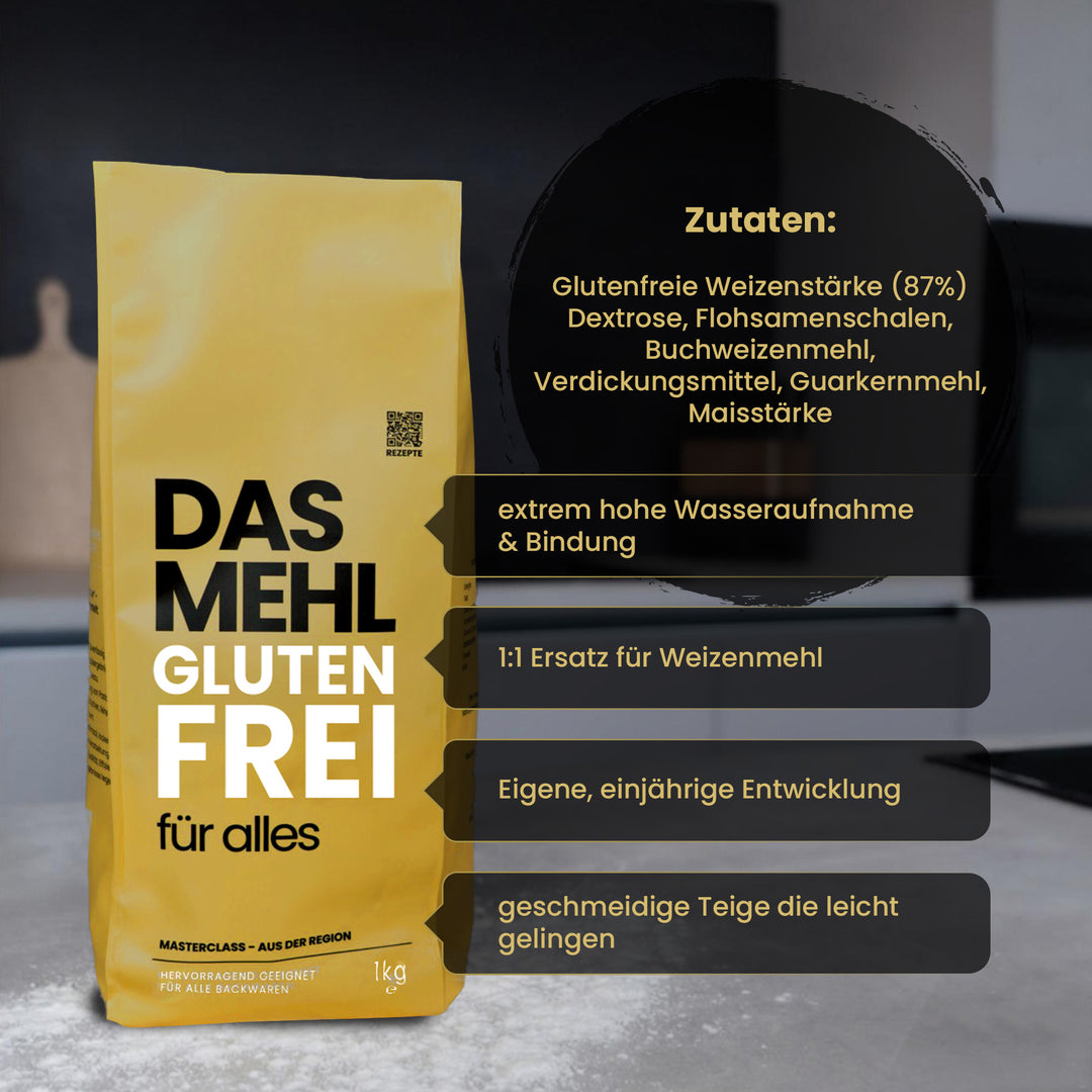 DAS MEHL | Glutenfrei | 100 % ohne Gluten, Enzyme & Zusätze