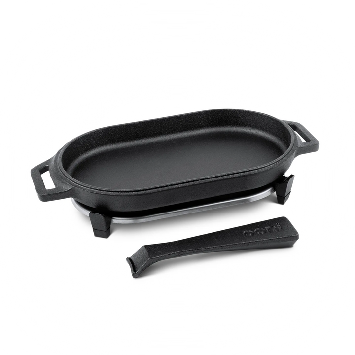 Ooni - Servierpfanne aus Gusseisen glatt mit Griff (Sizzler Pan)