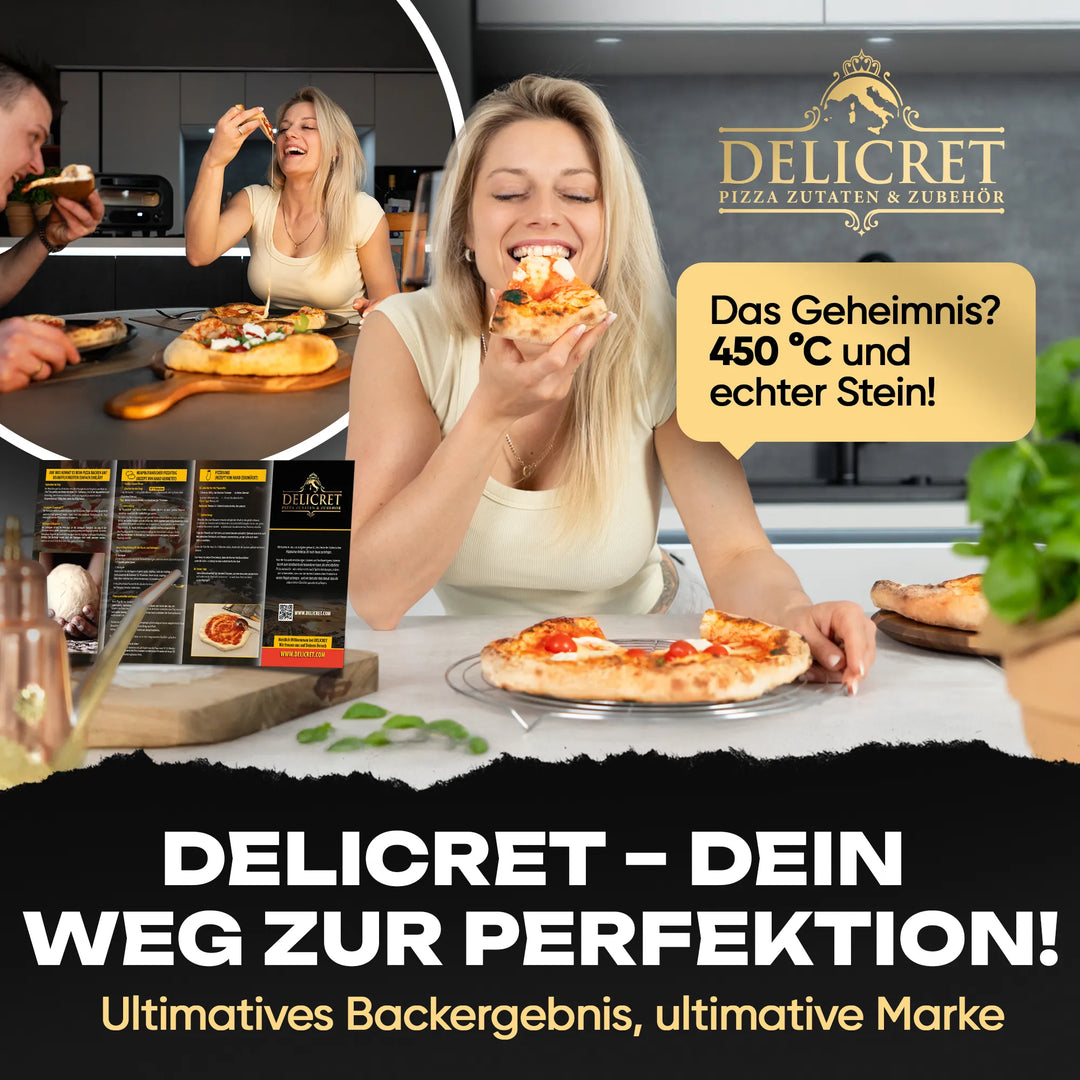 Delicret Pizzaofen – Dein Ofen für Zuhause | Knusprige Pizza in 2 Min.
