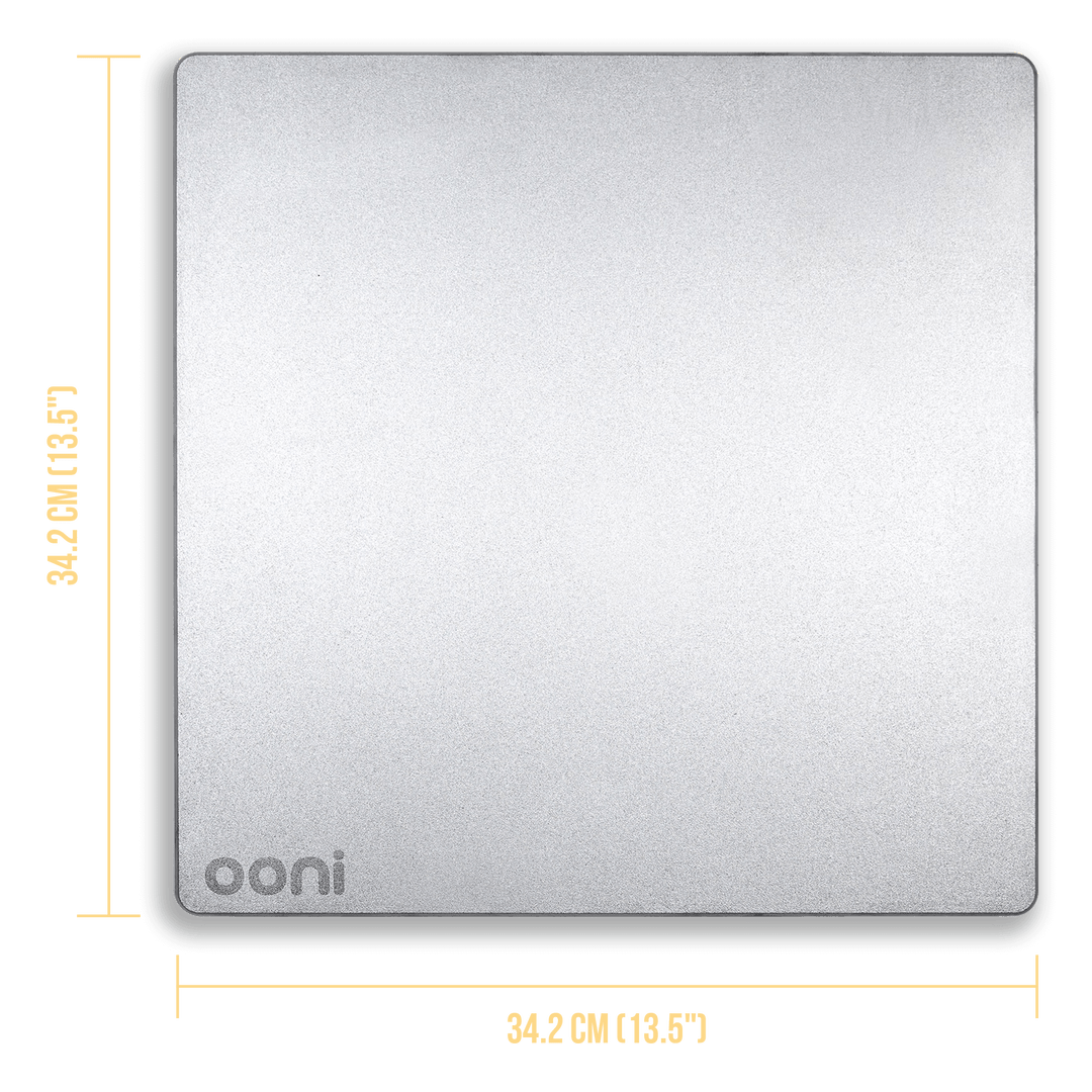 Ooni Pizzabackstahl / Backstahl - 34.2 cm x 34.2 cm x 0.6 cm