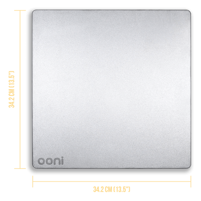 Ooni Pizzabackstahl / Backstahl - 34.2 cm x 34.2 cm x 0.6 cm