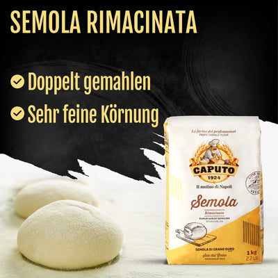 Caputo Semola- 1kg - Hartweizengrieß - fein