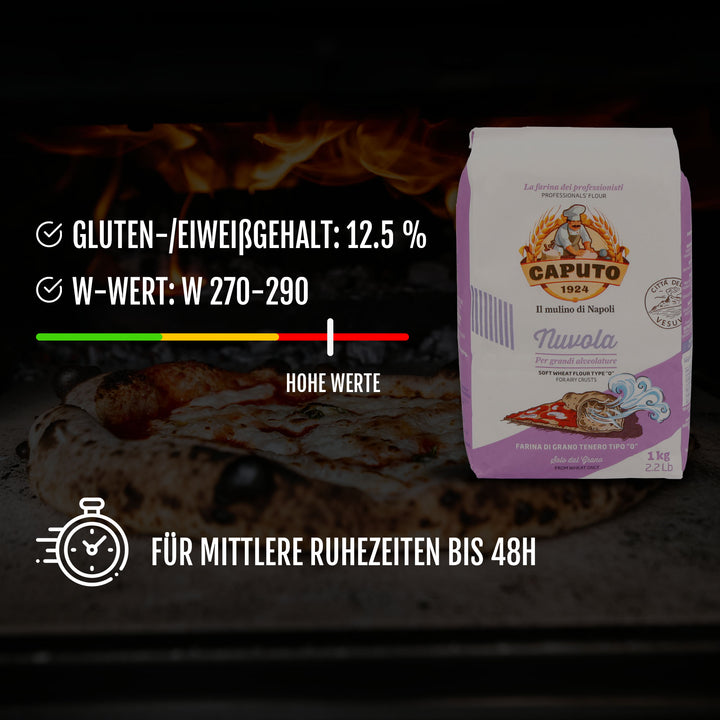 Caputo Nuvola - 10x 1kg - luftiger Pizzateig - Tipo 0