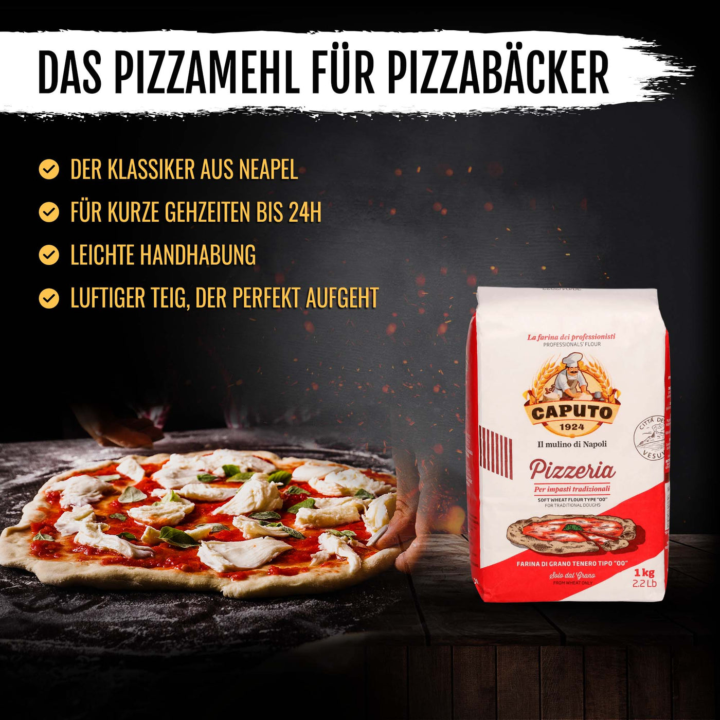 Pizza Kit Classic - Grundzutaten - für Pizzateig und kraftvolle Pizza Tomatensauce