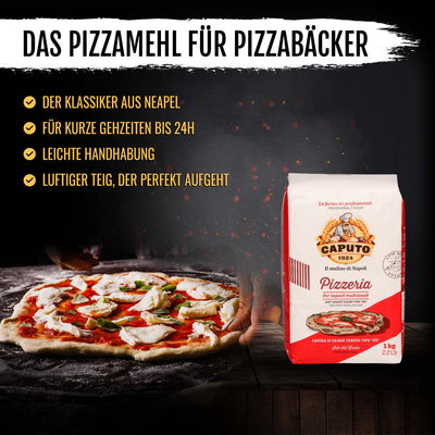 PIZZA NEAPEL Original Zutaten - für Pizzateig und kraftvolle Pizza Tomatensauce