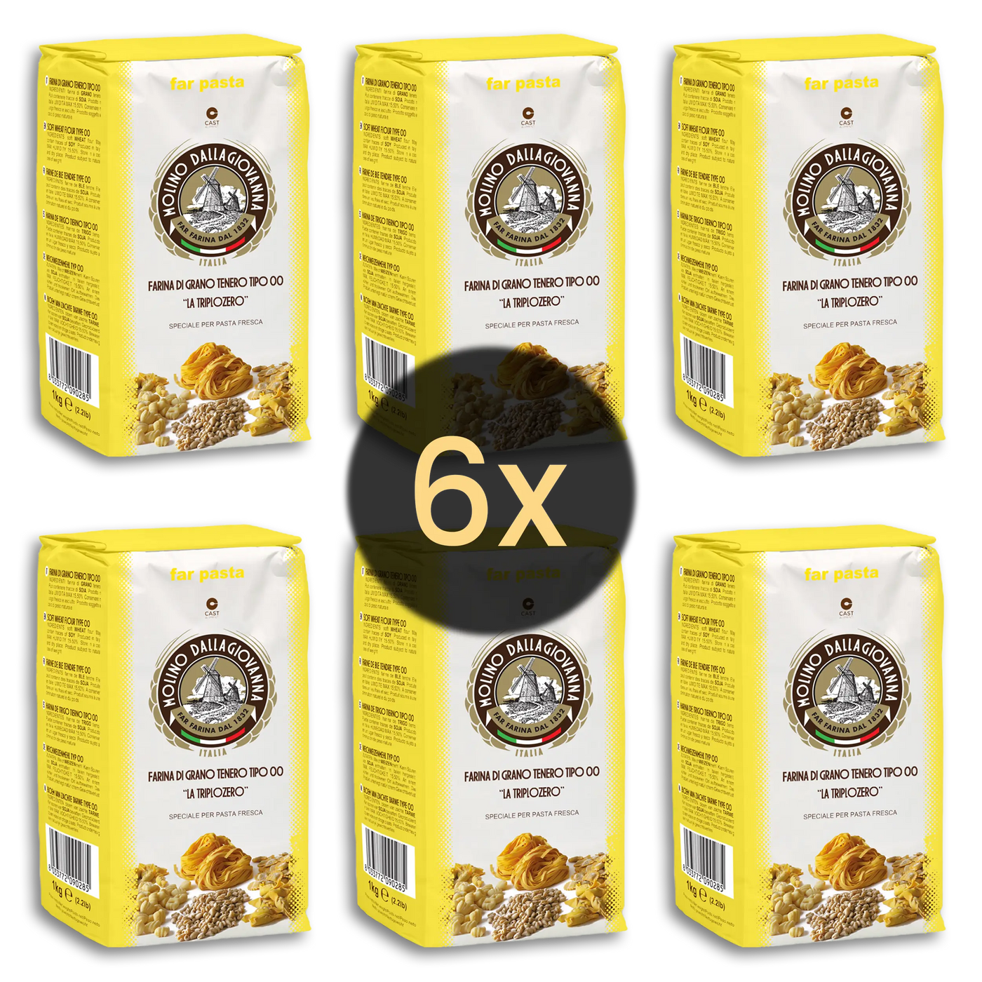 Molino Dallagiovanna - laTriplozero 1kg Pastamehl - TYP 00
