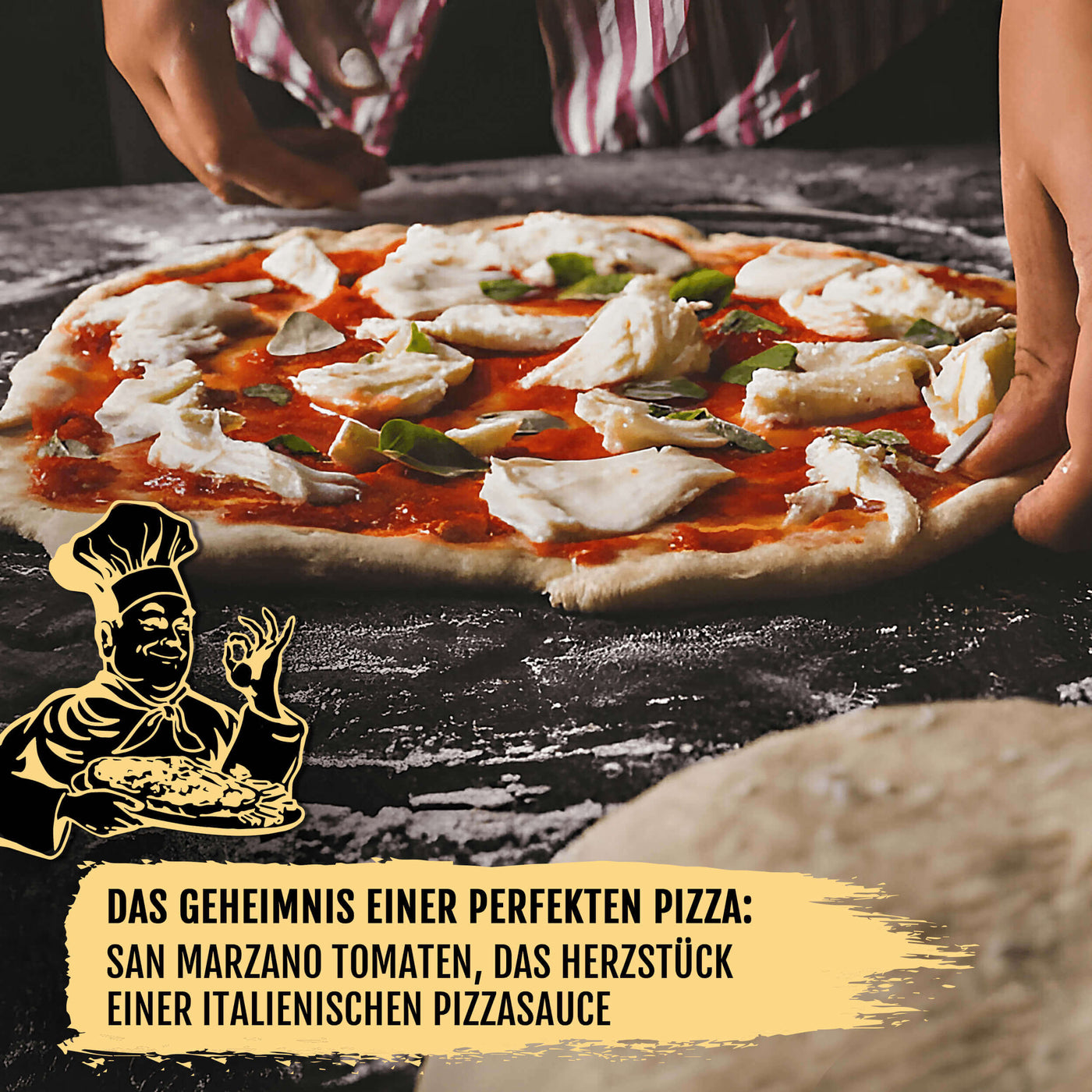 PIZZA NEAPEL Original Zutaten - für Pizzateig und kraftvolle Pizza Tomatensauce