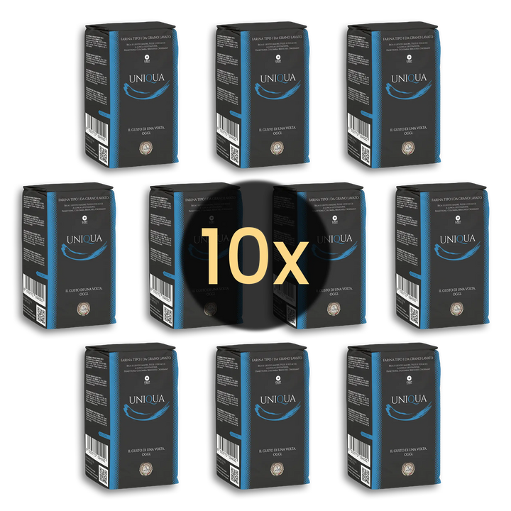 Molino Dallagiovanna - 1kg UNIQUA BLU Pizzamehl Typ 1 | 15% Eiweiß / W-380