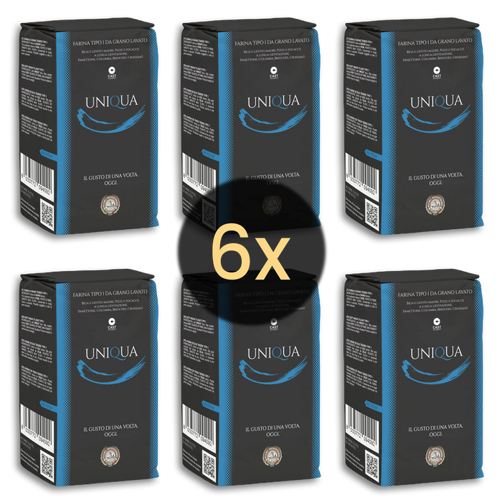 Molino Dallagiovanna - 1kg UNIQUA BLU Pizzamehl Typ 1 | 15% Eiweiß / W-380