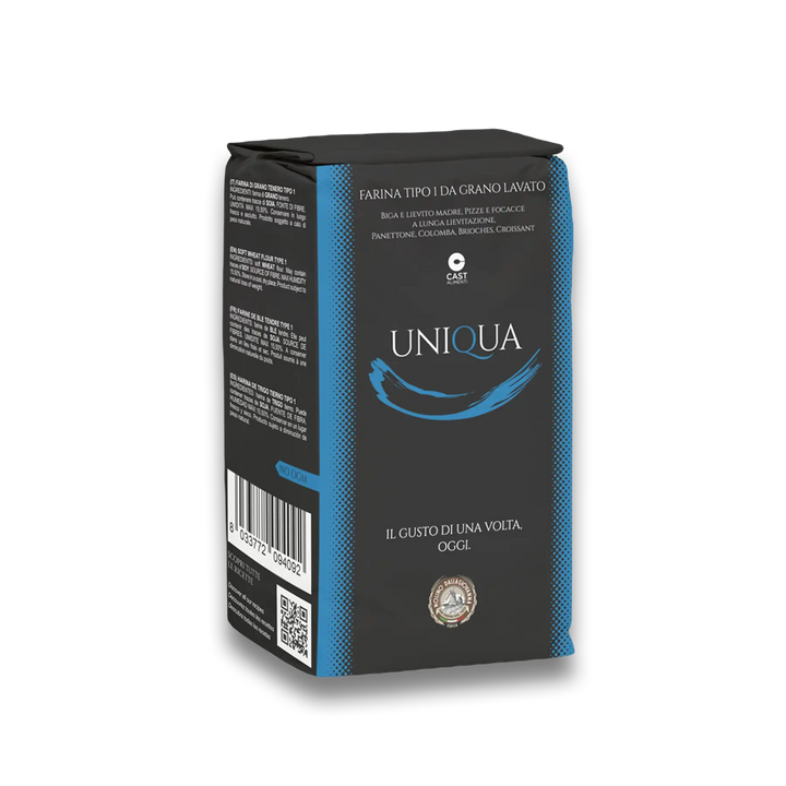 Molino Dallagiovanna - 1kg UNIQUA BLU Pizzamehl Typ 1 | 15% Eiweiß / W-380