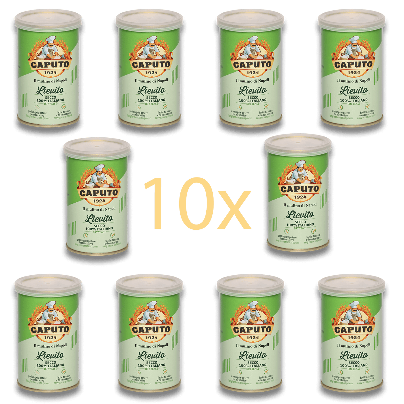 10x Caputo Lievito - Trockenhefe 100g