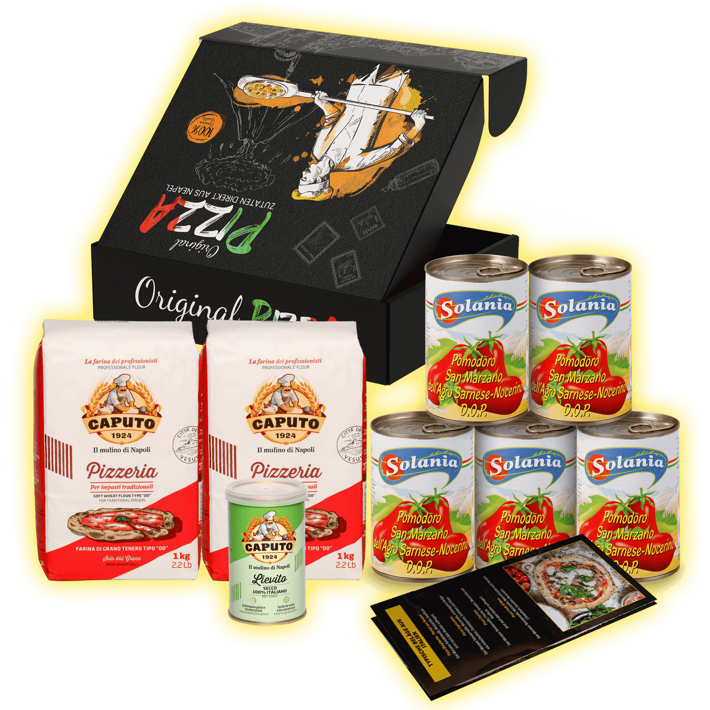 Pizza Kit Classic - Grundzutaten - für Pizzateig und kraftvolle Pizza Tomatensauce