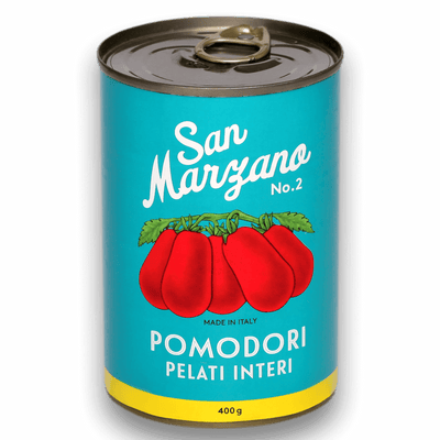 Dosentomaten san marzano, verpackt zum kaufen | auch bekannt unter dem Name pomodori san marzano