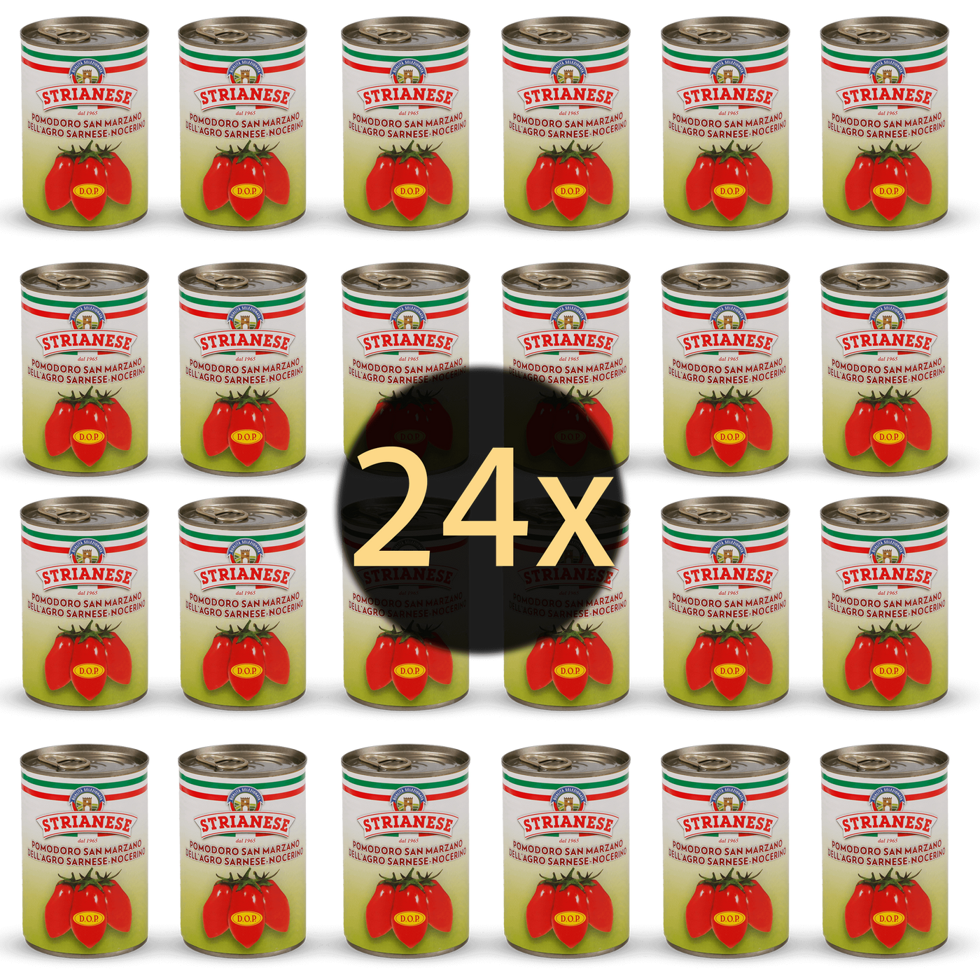 24x STRIANESE San Marzano Tomaten DOP in der Dose a 400g